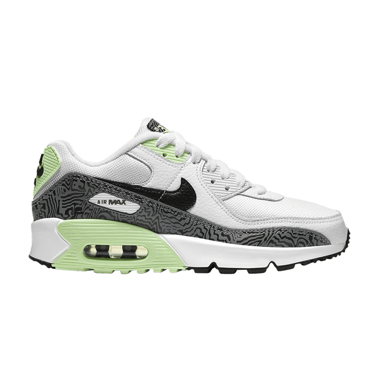 Nike Air Max 90 White Grey Volt (GS)