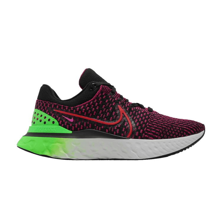 Nike React Infinity Run Flyknit 3 Green Strike Team Red