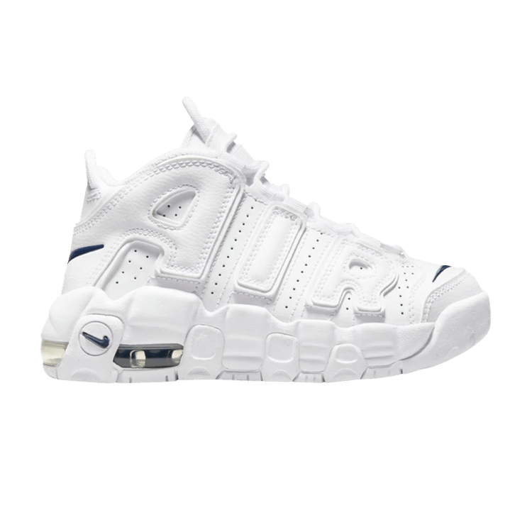 Nike Air More Uptempo White Navy Swoosh (PS)