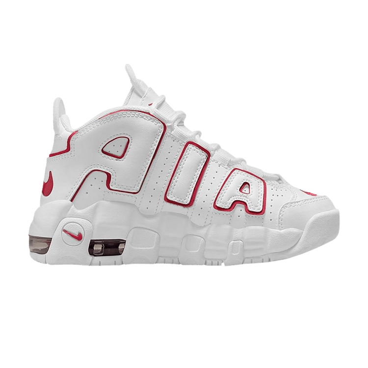 Nike Air More Uptempo White Varsity Red Outline (PS)