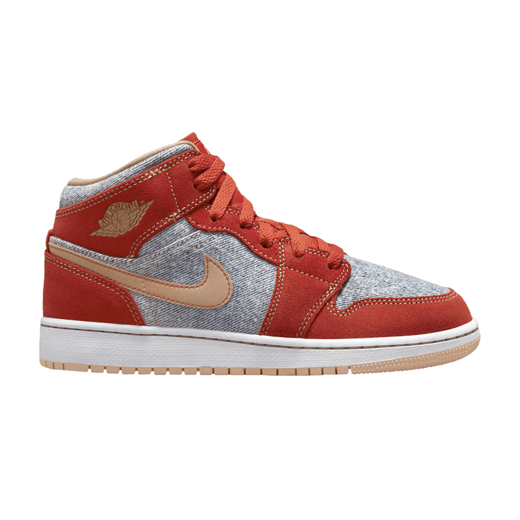 Jordan 1 Mid Denim Red (GS)