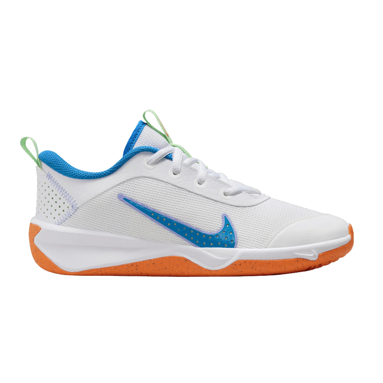 Nike Omni Multi-Court White Vapor Green Total Orange Photo Blue (GS)