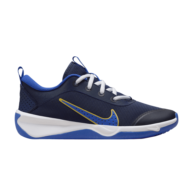 Nike Omni Multi-Court Midnight Navy Saturn Gold White Hyper Royal (GS)