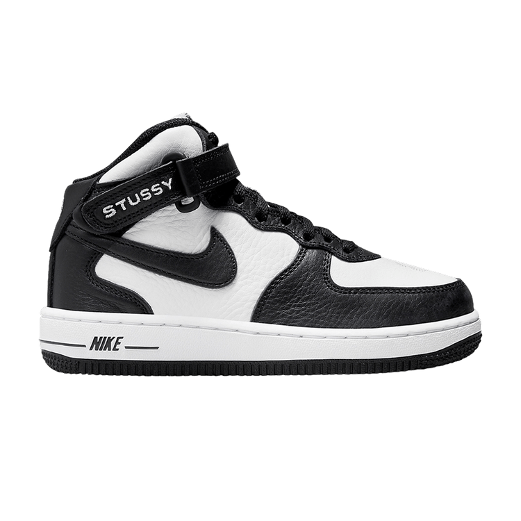 Nike Air Force 1 Mid Stussy Light Bone Black (PS)