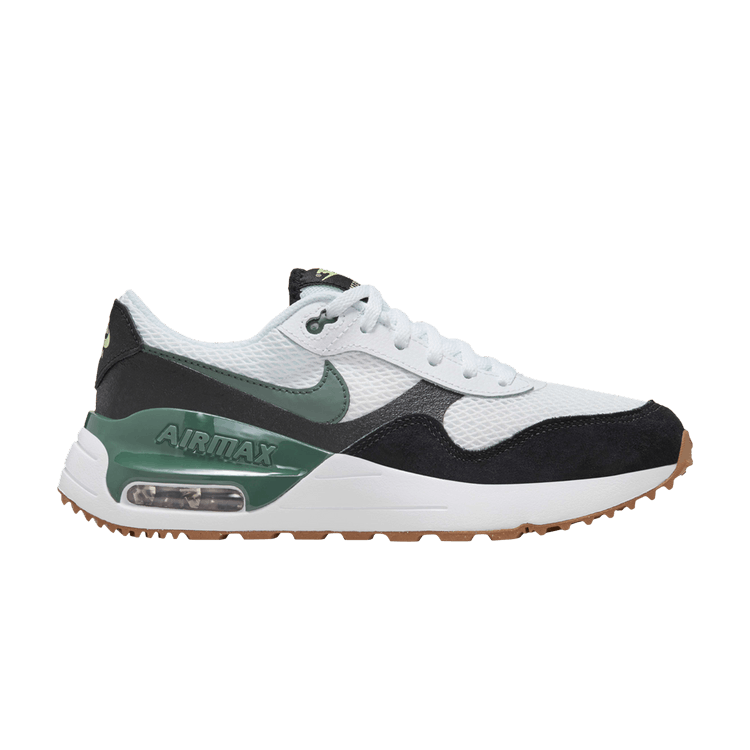 Nike Air Max SYSTM White Black Barely Volt Vintage Green (GS)