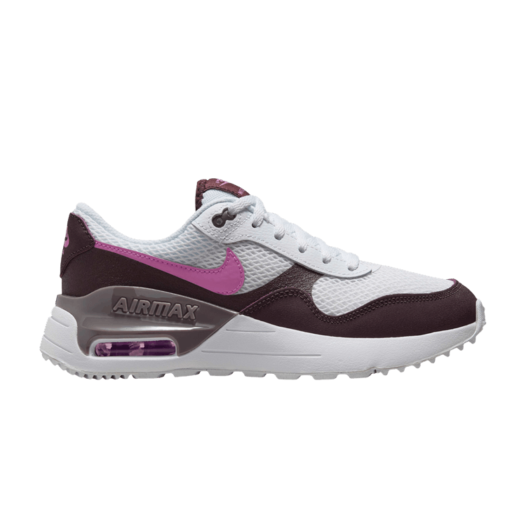 Nike Air Max SYSTM White Burgundy Crush Violet Ore Playful Pink (GS)