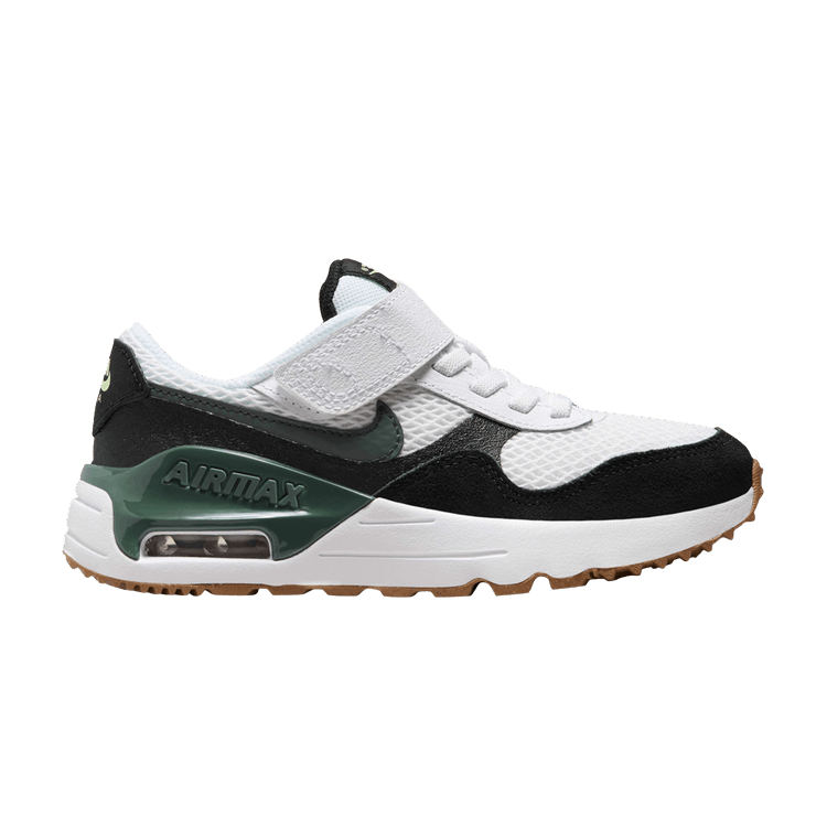 Nike Air Max SYSTM White Black Barely Volt Vintage Green (PS)