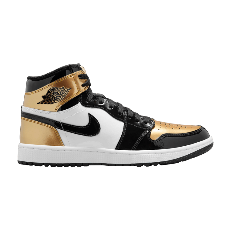 Jordan 1 Retro High Golf Patent Gold Toe