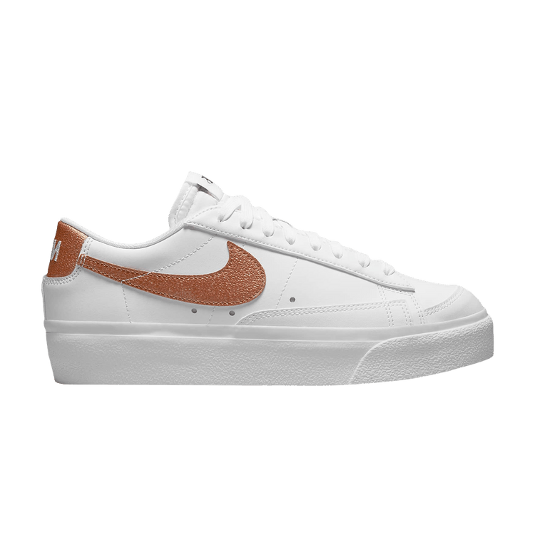 Nike Blazer Low Platform Essential White Metallic Copper (Women's)