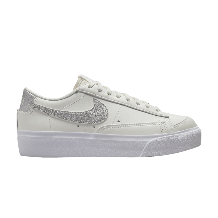 Nike Blazer Low Platform Summit White Metallic Silver (Women's)