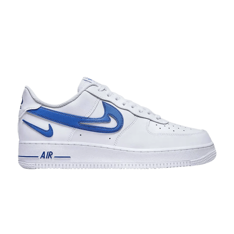 Nike Air Force 1 Low '07 FM Cut Out Swoosh White Game Royal