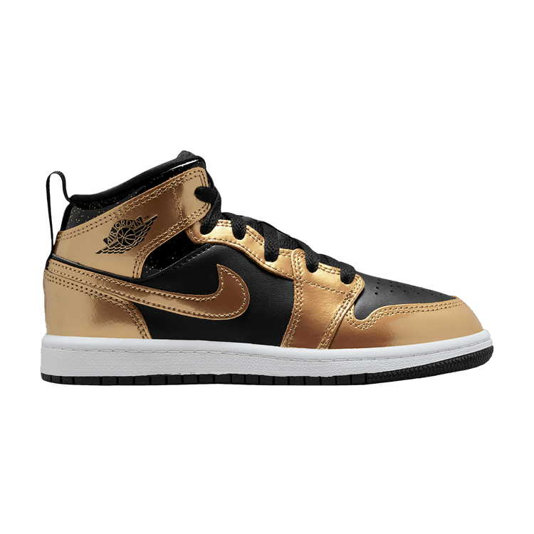 Jordan 1 Mid SE Metallic Gold Black (PS)