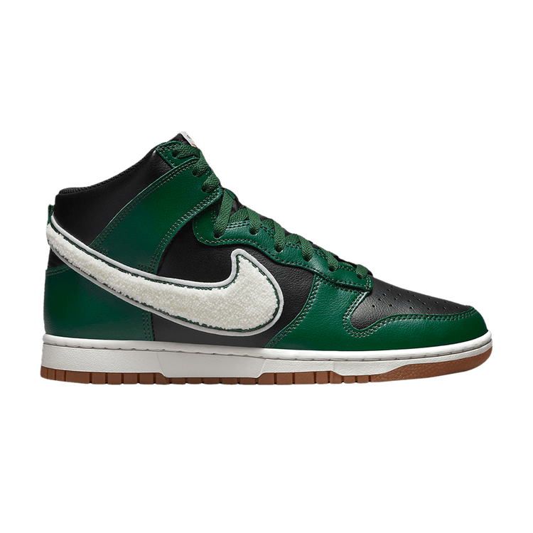 Nike Dunk High Chenille Swoosh Black Green