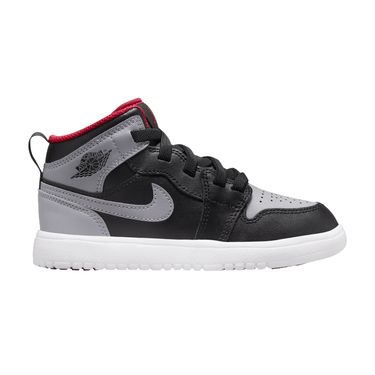 Jordan 1 Mid ALT Black Fire Red White Cement Grey (PS)