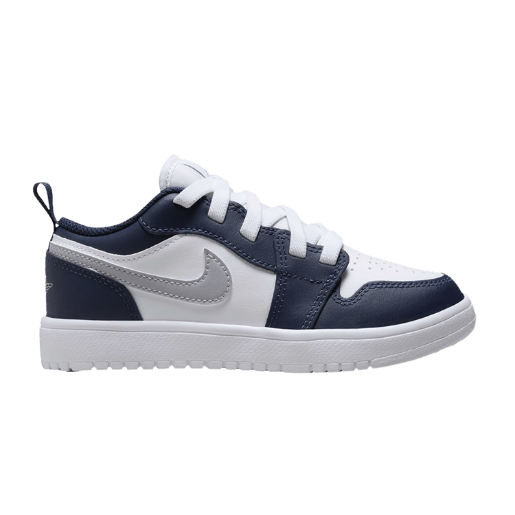 Jordan 1 Low ALT White Midnight Navy Wolf Grey (PS)