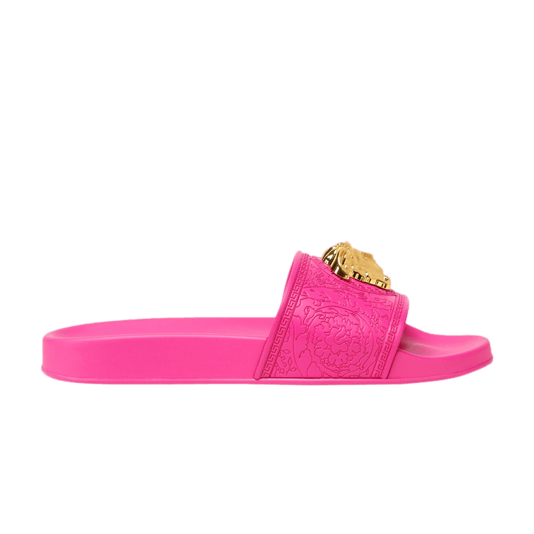 Versace Medusa Head Plaque Slide Pink (Women's)