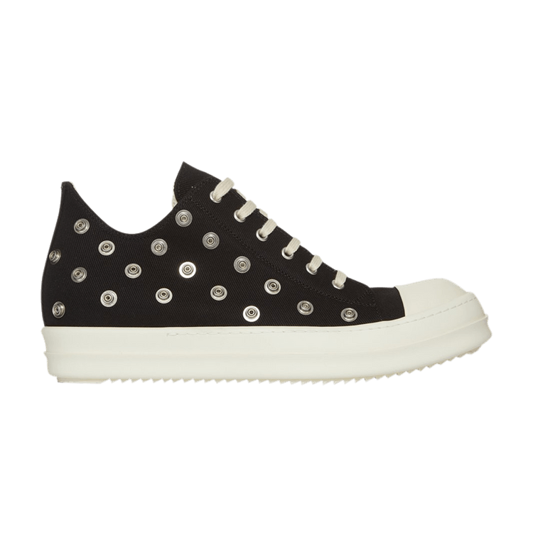 Rick Owens DRKSHDW Low Sneaks Eyelet Black Milk