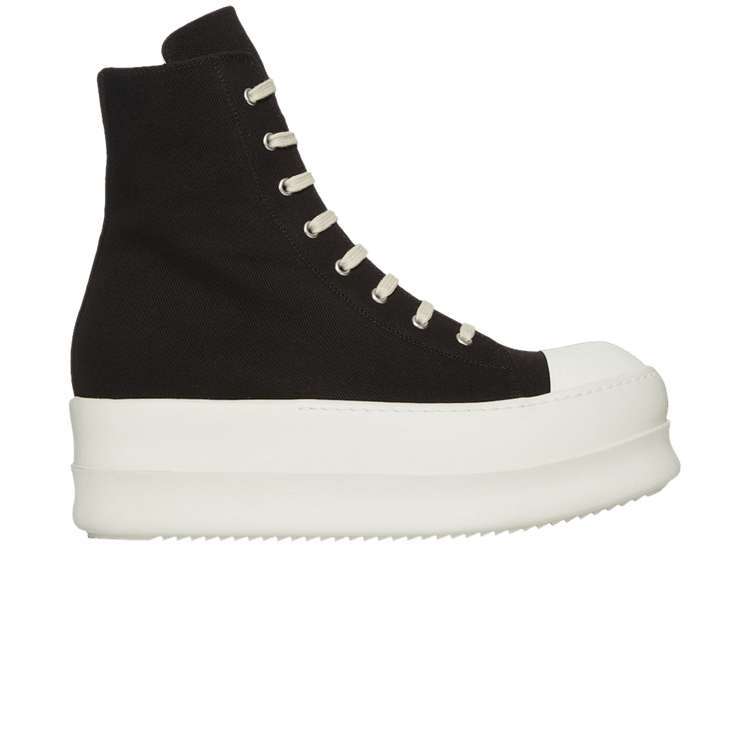 Rick Owens DRKSHDW Mega Bumper Canvas Sneaks Black Milk