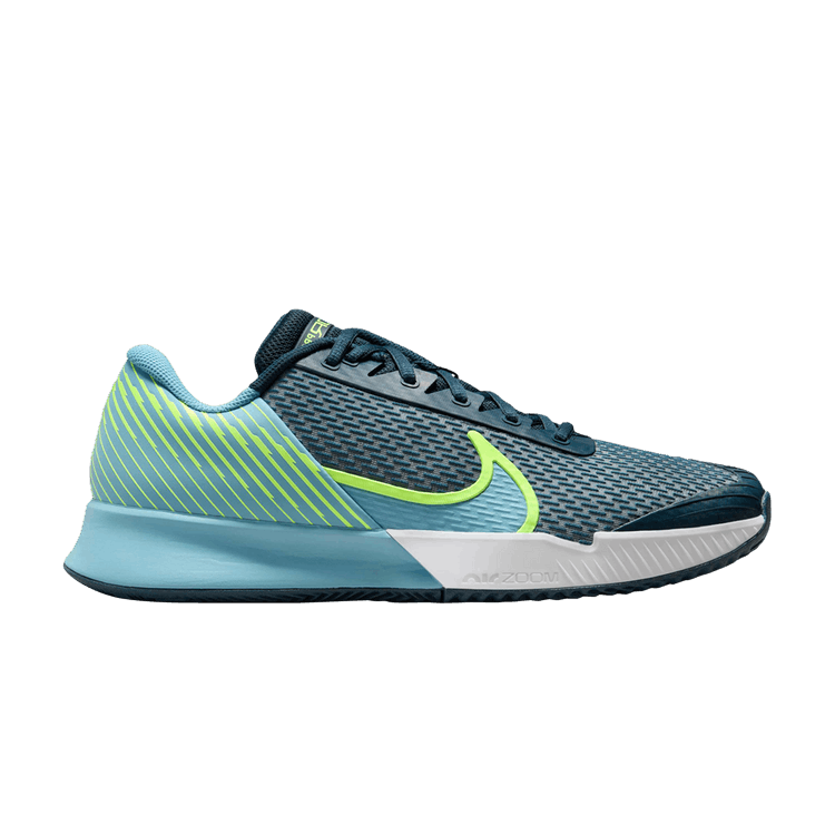 Nike Court Air Zoom Vapor Pro 2 Clay Armory Navy Volt Denim Turquoise