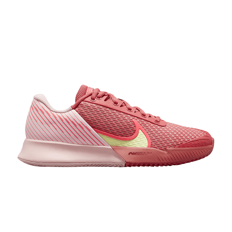 Nike Court Air Zoom Vapor Pro 2 Clay Adobe Pink Bloom Barely Volt Hot Punch (Women's)