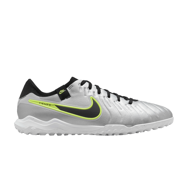 Nike Tiempo Legend 10 Pro TF Metallic Silver Volt Black