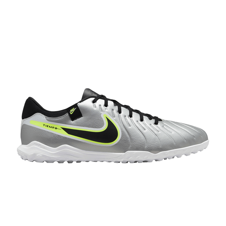 Nike Tiempo Legend 10 Academy TF Metallic Silver Volt Black