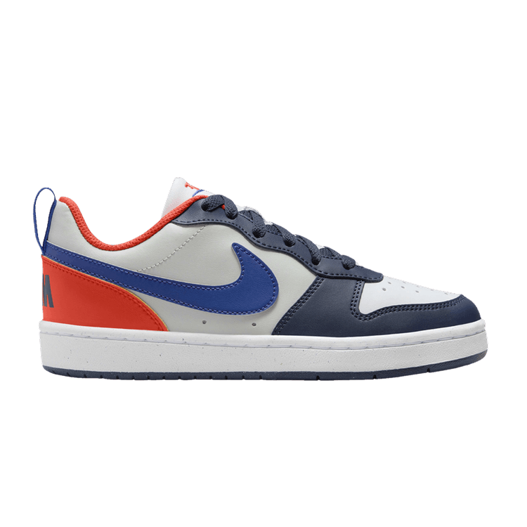 Nike Court Borough Low Recraft Midnight Navy Team Orange Light Silver Hyper Royal (GS)