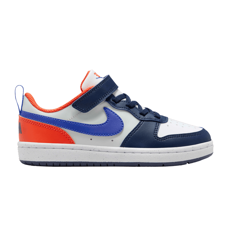 Nike Court Borough Low Recraft Midnight Navy Team Orange Light Silver Hyper Royal (PS)