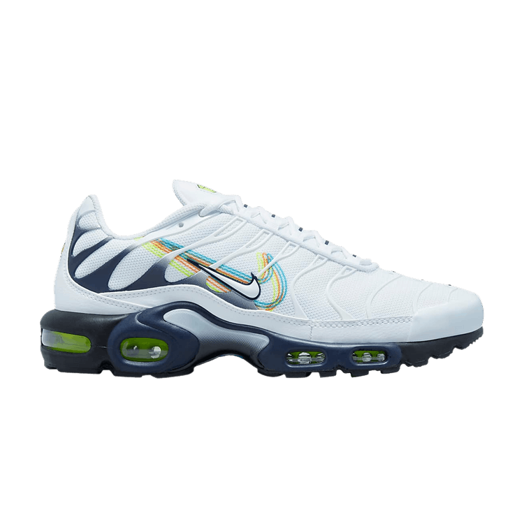 Nike Air Max Plus 3D Swoosh White Volt Football Grey Blackened Blue