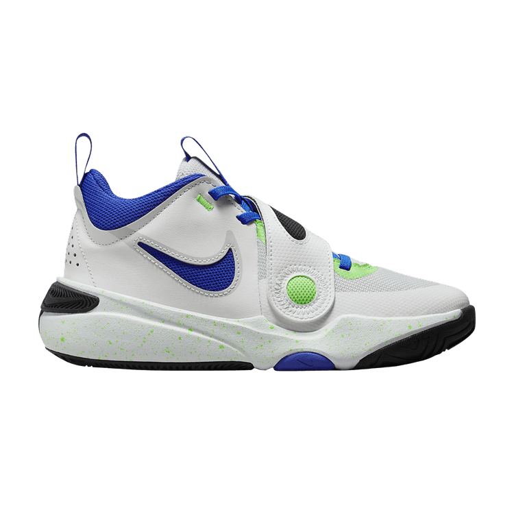 Nike Team Hustle D 11 Green Strike Racer Blue (GS)