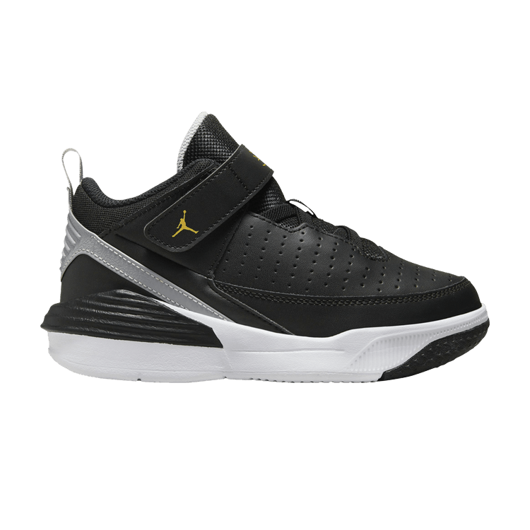 Jordan Max Aura 5 Black White Wolf Grey Metallic Gold (PS)