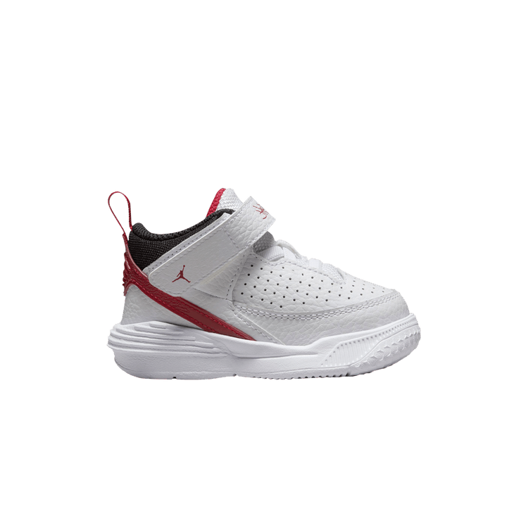 Jordan Max Aura 5 White Varsity Red Wolf Grey Black (TD)