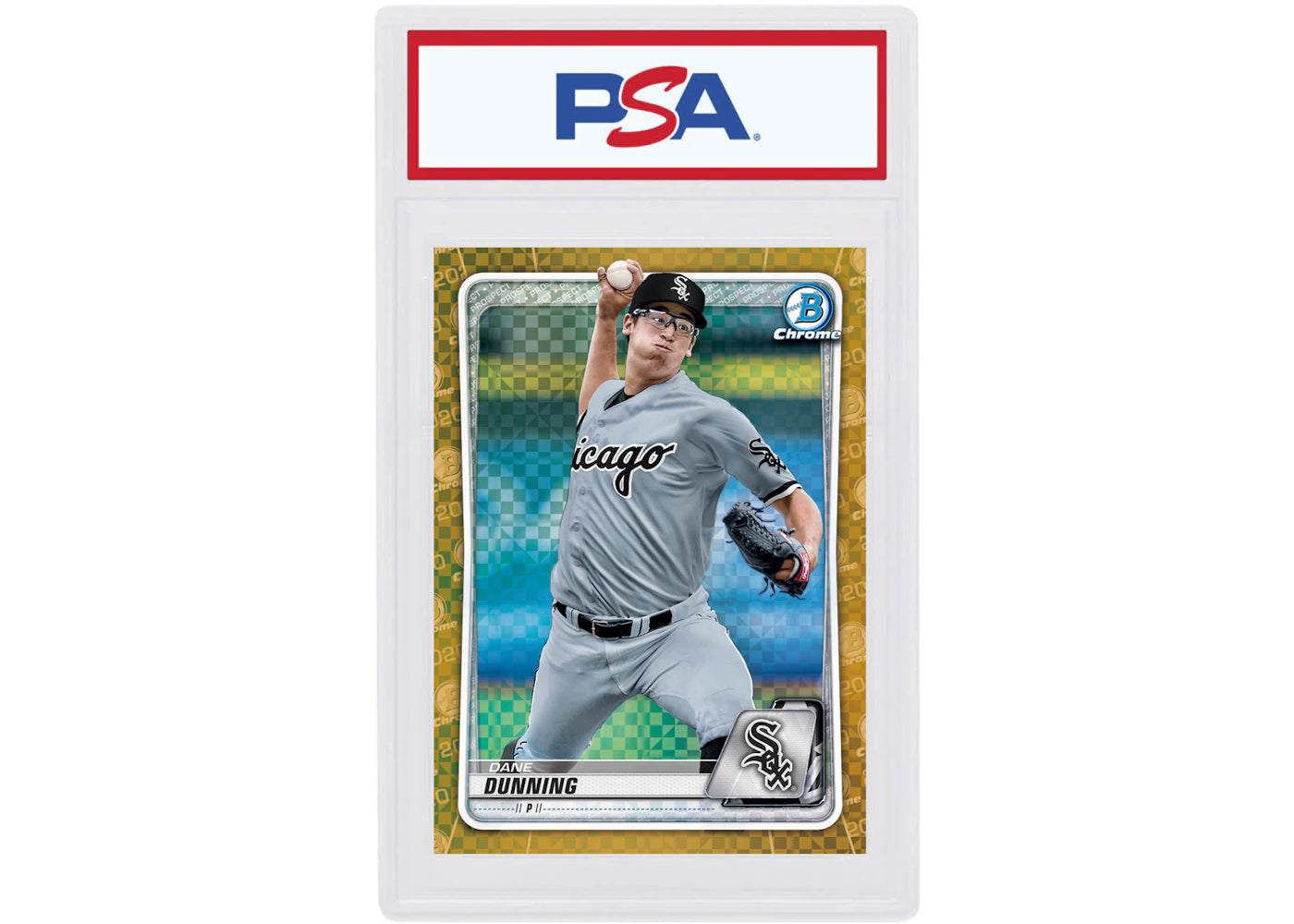 Dane Dunning 2020 Bowman Chrome X Gold X-Fractor /3 #BCP-232