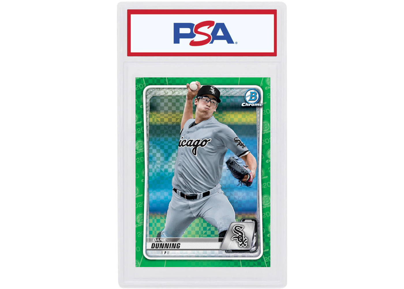 Dane Dunning 2020 Bowman Chrome X Green X-Fractor /31 #BCP-232 (PSA or BGS Graded)