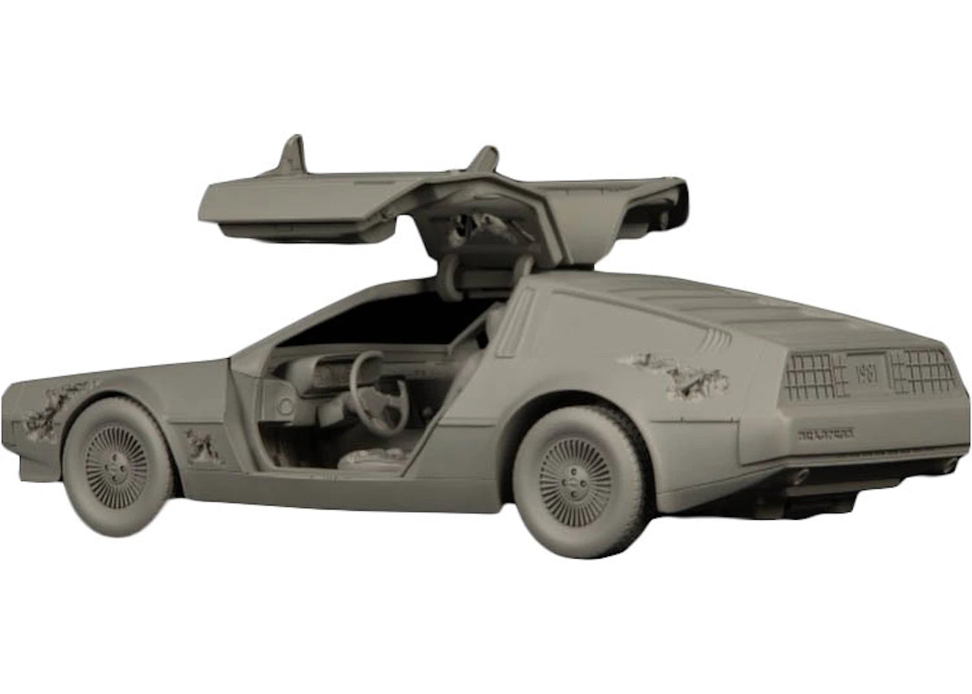 Daniel Arsham Eroded Delorean Figure (Edition of 500) Grey