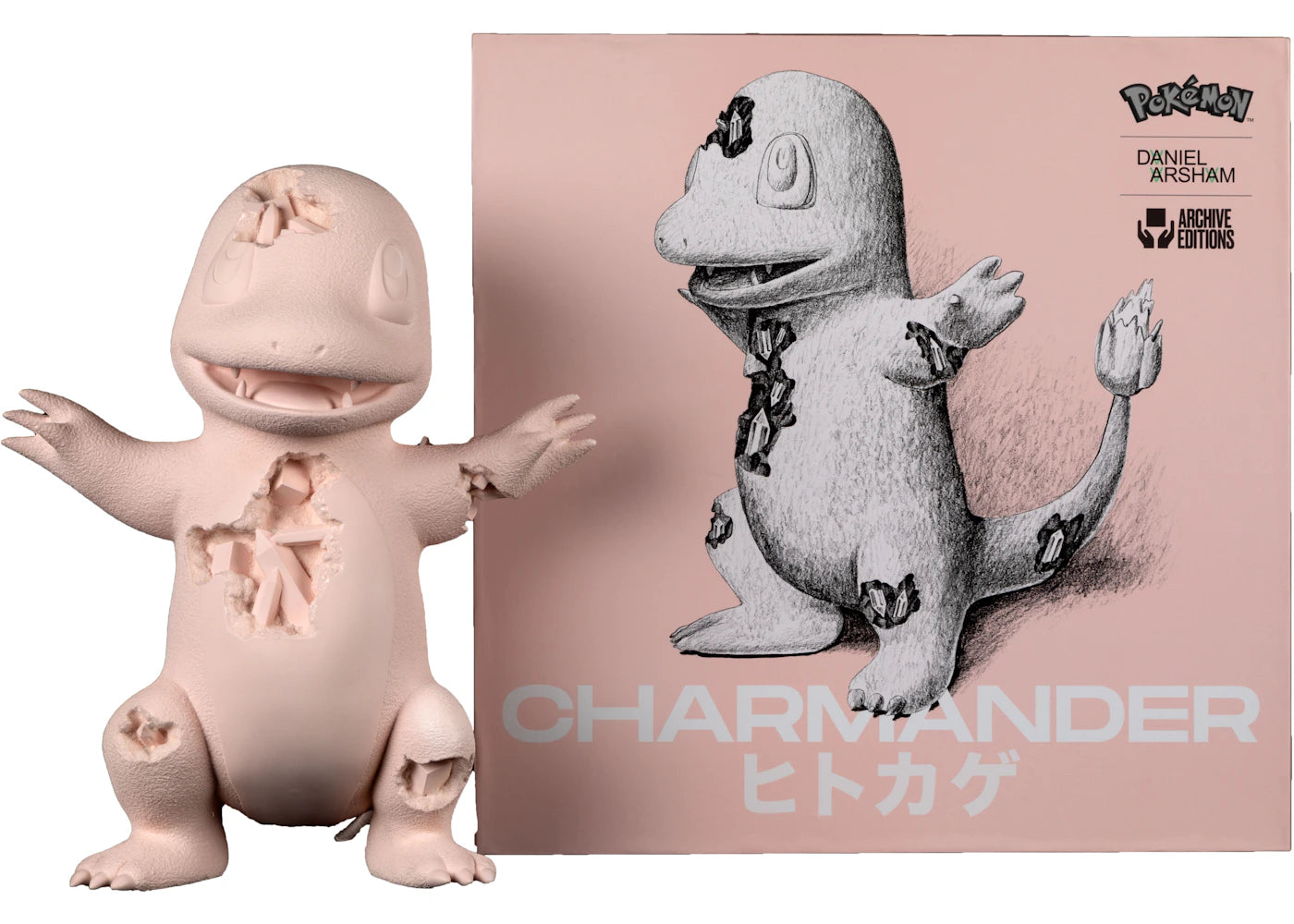 Daniel Arsham x Pokemon Crystalized Charmander Figure (Edition of 500) Pink