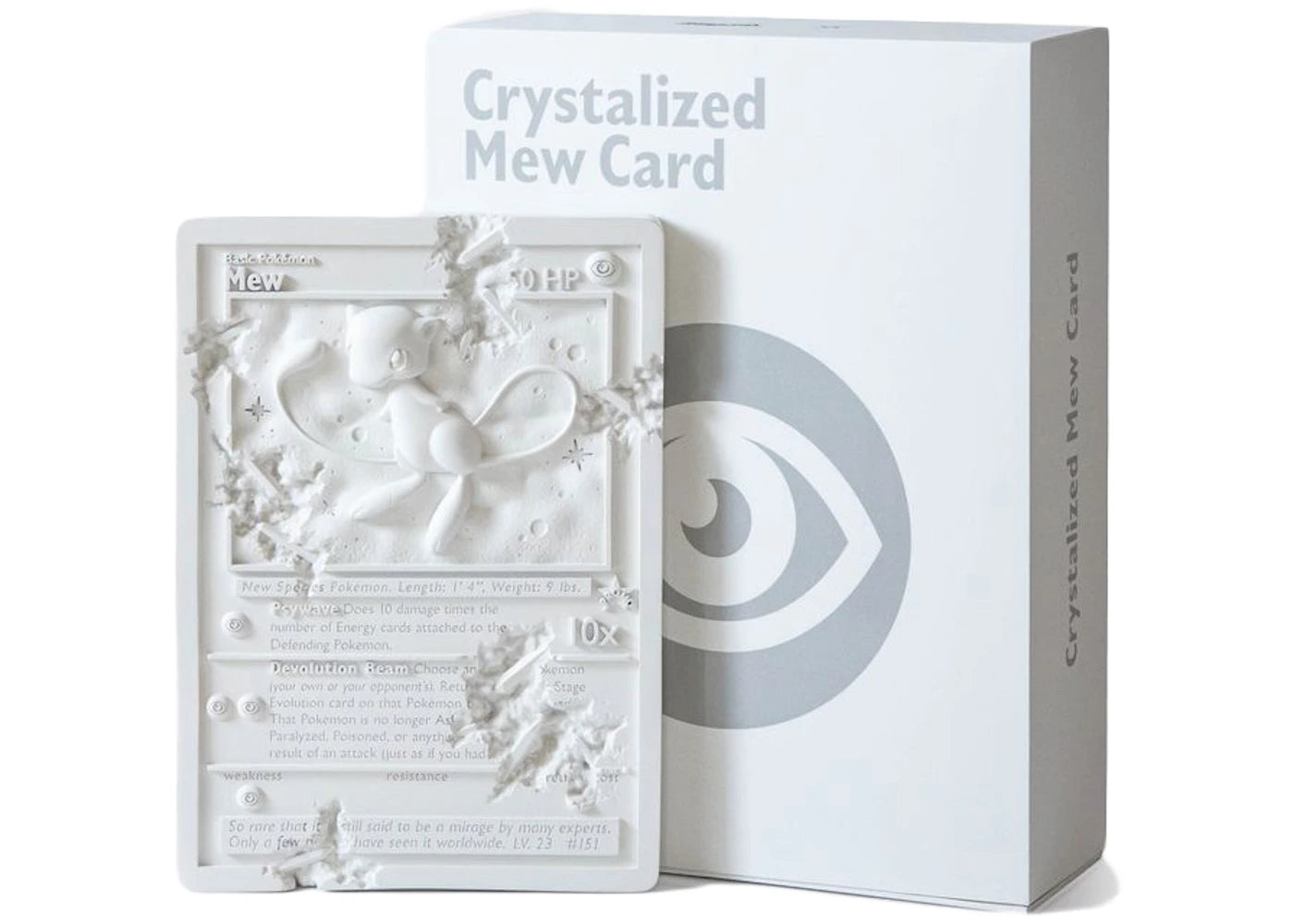 Daniel Arsham x Pokemon Crystalized Mew Card Sculpture (Edition of 500) White