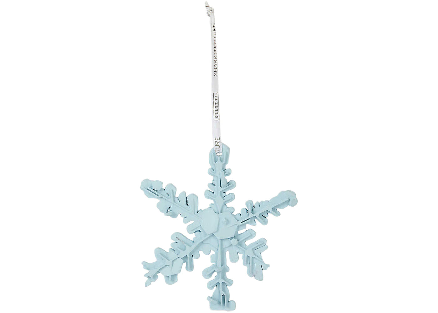 Daniel Arsham x Selfridges Exclusive Snowflake Ornament Blue