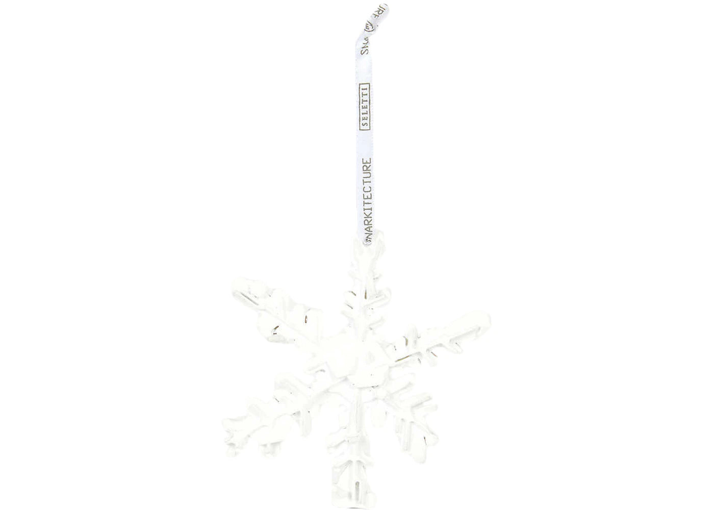 Daniel Arsham x Selfridges Exclusive Snowflake Ornament White