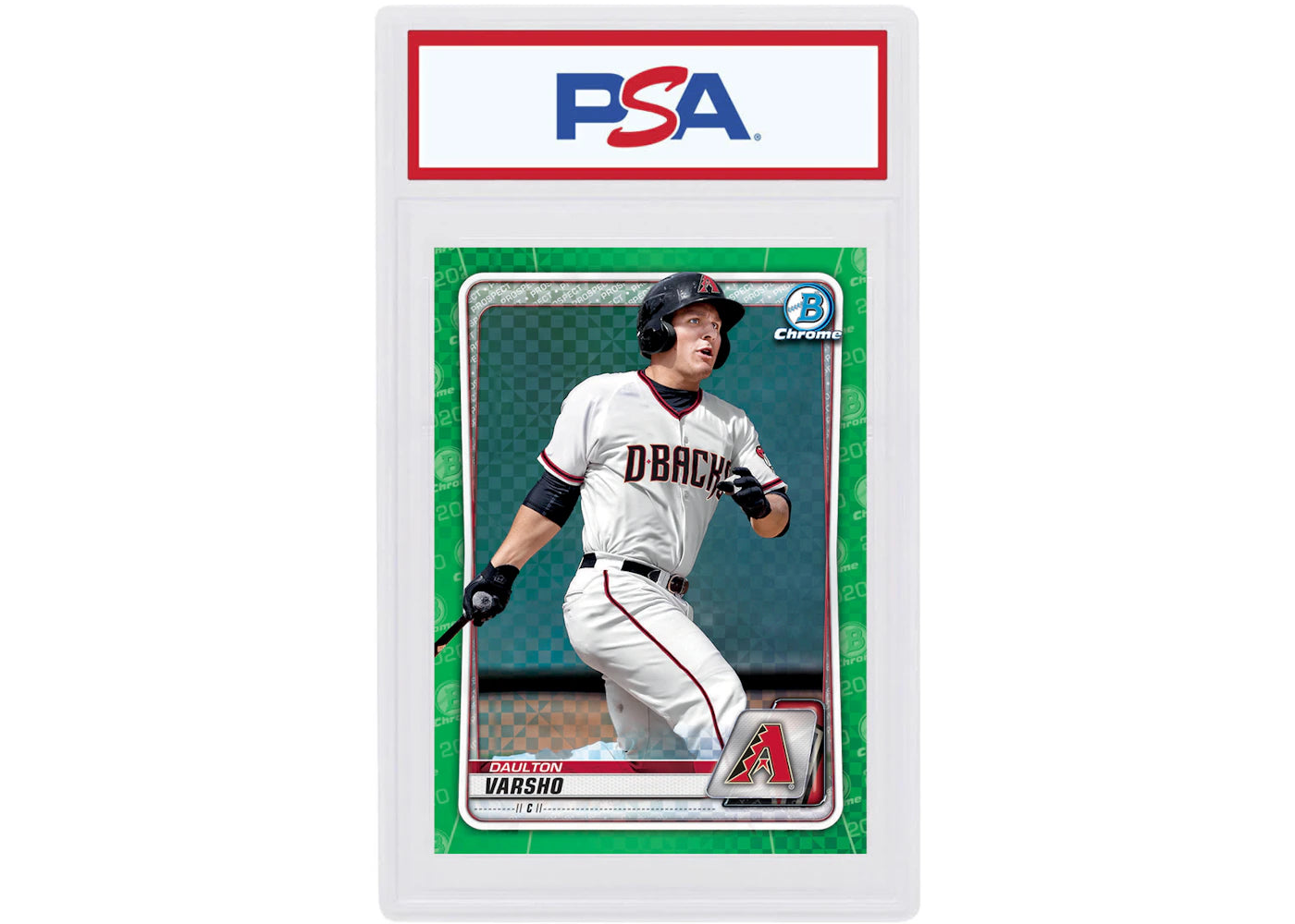 Daulton Varsho 2020 Bowman Chrome X Green X-Fractor /31 #BCP-181 (PSA or BGS Graded)