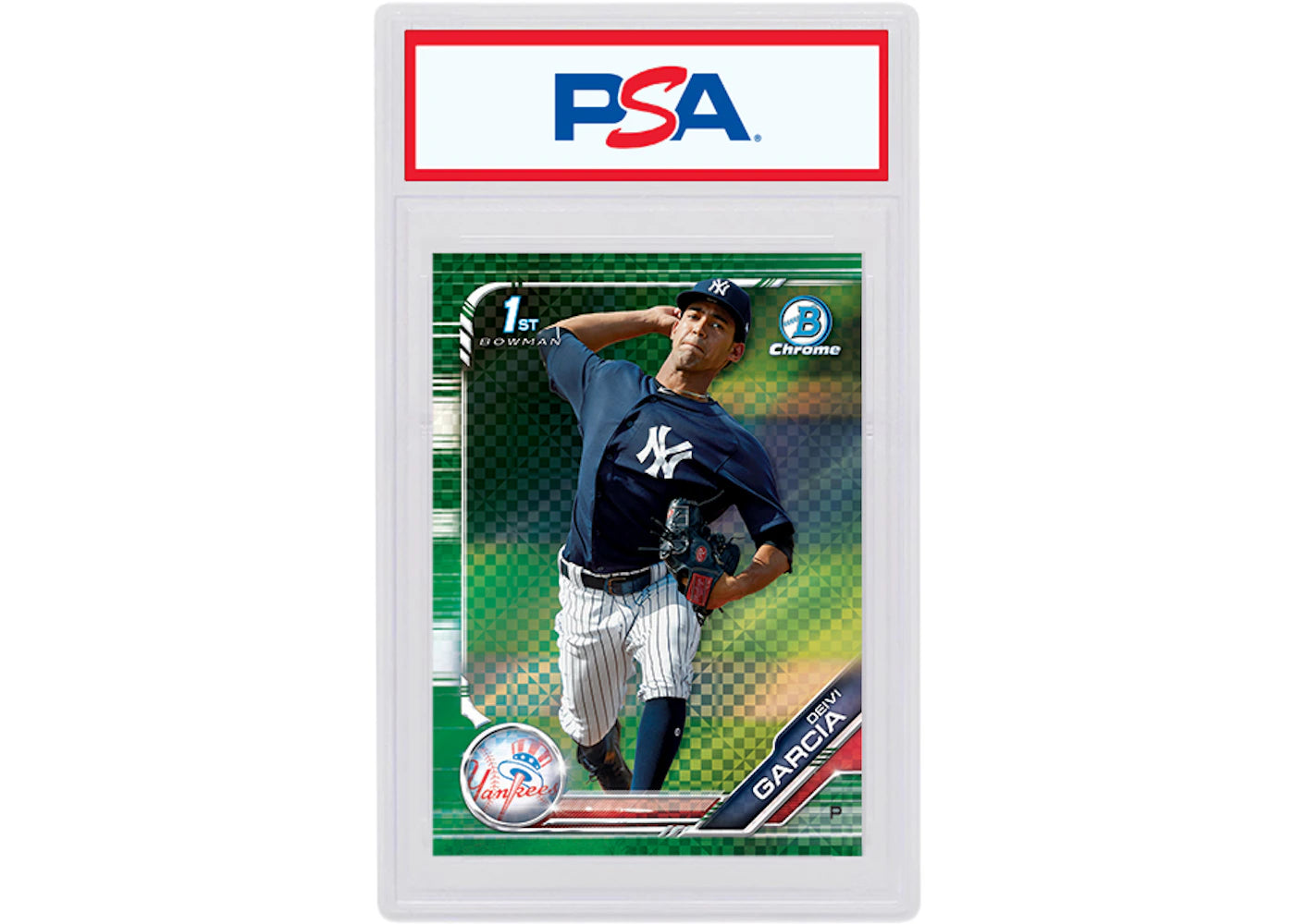 Deivi Garcia 2019 Bowman Chrome X Green X-Fractor /31 BCP-241 (PSA or BGS Graded)