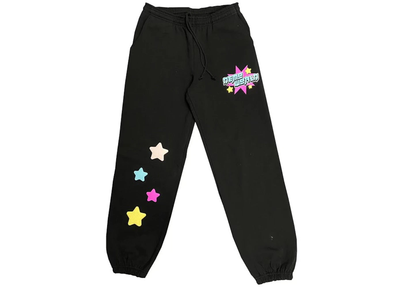 Demo World Beauty & Grace Puff Print Sweatpants Black