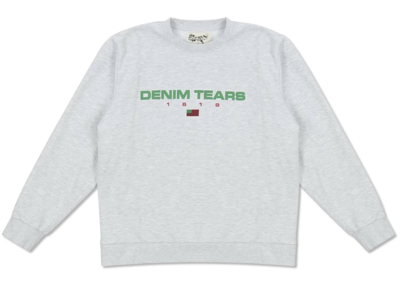 Denim Tears 1619 Tyson Beckford Crewneck Heather Grey