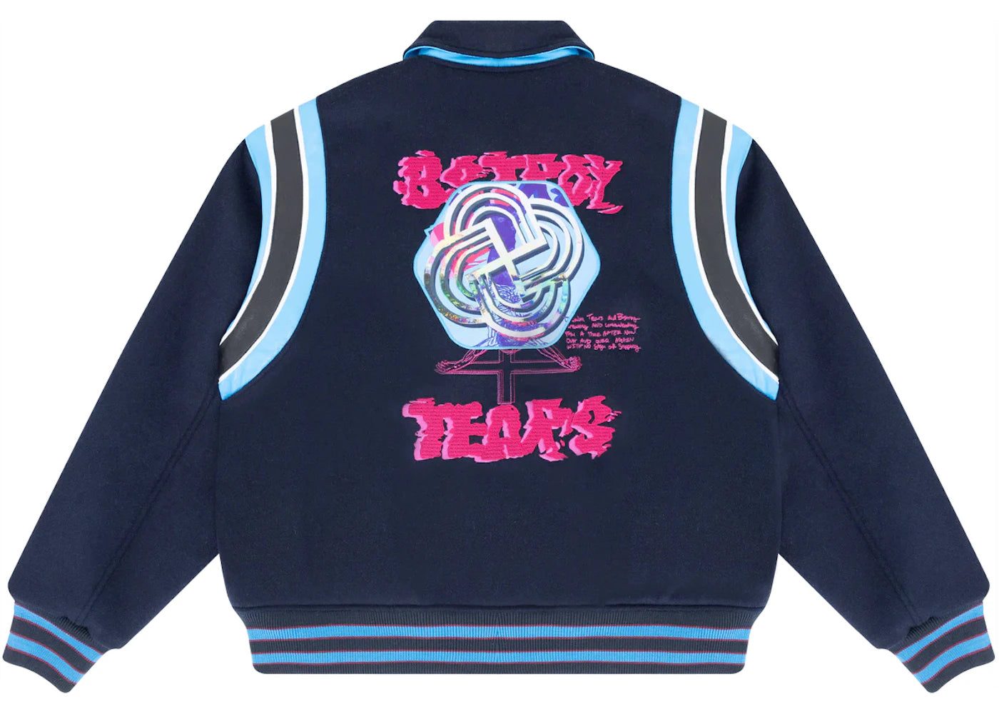 Denim Tears Bstroy Tears Varsity Jacket Navy