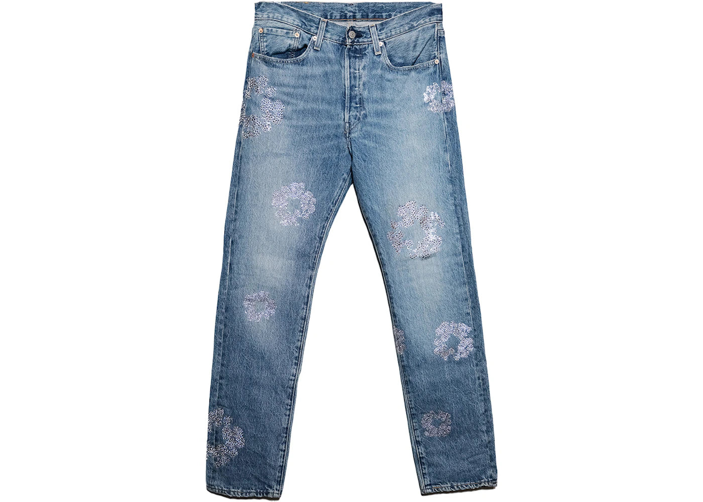 Denim Tears Bust Down Tears 501 Jeans Light Wash