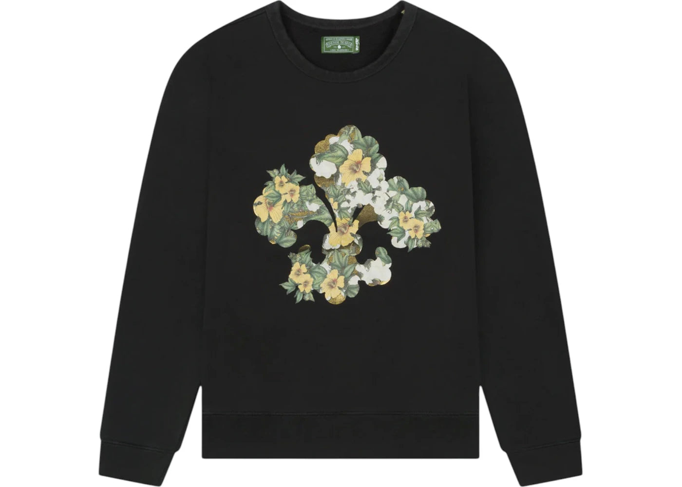 Denim Tears Cotton Fleur De-Lis Crewneck Charcoal
