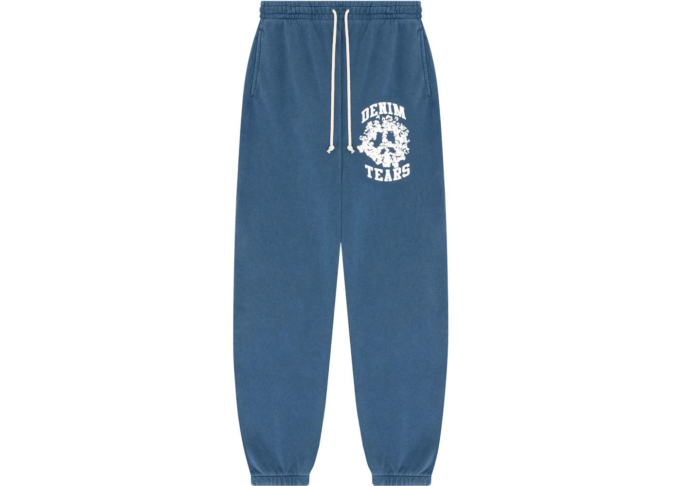 Denim Tears Cotton Wreath Peace University Sweatpant Blue/White