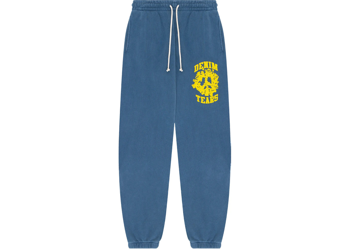 Denim Tears Cotton Wreath Peace University Sweatpant Blue/Yellow