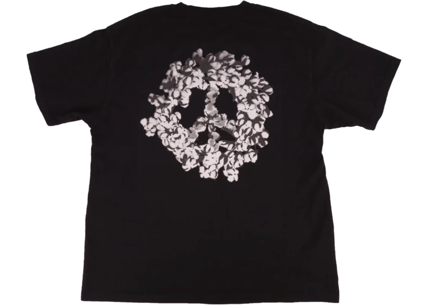 Denim Tears Cotton Wreath Peace University Tee Black