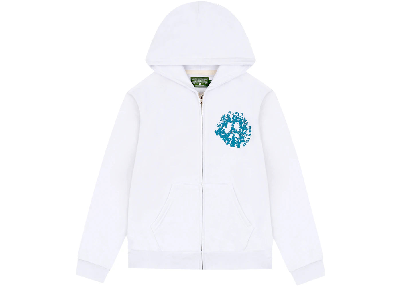 Denim Tears Denim University Zip Hoodie White